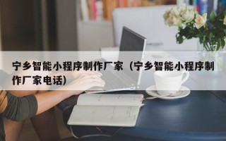 莱阳宁乡智能小程序制作厂家（宁乡智能小程序制作厂家电话）